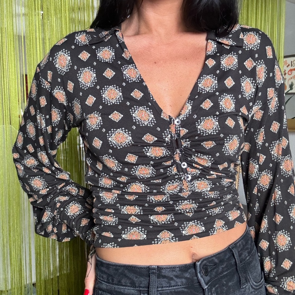 FREE PEOPLE collared blouse - Picture 13 of 15